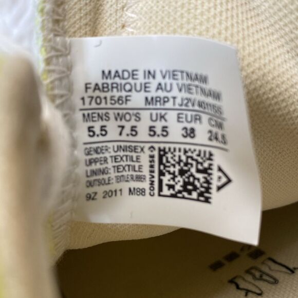 Converse All Star Chuck Taylor Unisex Sz 7.5
Low Light Zitron - Picture 9 of 9